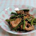 umemodoki's cooksnap of when they made 豚肉とインゲンの生姜甘辛炒め.