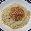 akizoo's cooksnap of when they made 夏でもやみつき！キムチとツナの温そうめん.