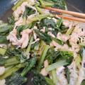 ゆうかちゃんまんま's cooksnap of when they made 小松菜と油揚げの煮浸し.