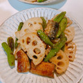 じゅんぴ105's cooksnap of when they made 秋刀魚と野菜をからりと揚げた甘酢炒め♥.