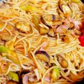 院長14's cooksnap of when they made 茄子とアスパラとベーコンのトマトパスタ.