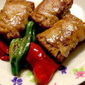 ごめっきー's cooksnap of when they made 厚揚げのしそ肉巻き.