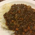在宅勤務のおじさん's cooksnap of when they made キーマカレーオムライス.