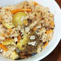 ayappi18's cooksnap of when they made 鶏もも肉と栗の中華おこわ.