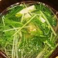 しんにし's cooksnap of when they made 【簡単】水菜とベーコンのコンソメスープ.