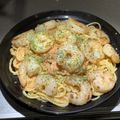 クックMZLNZ8☆'s cooksnap of when they made 簡単♡ぷりぷり海老と明太子の和風パスタ.
