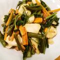 YOU1416's cooksnap of when they made 簡単！空芯菜とチキンの檸檬バター炒め.