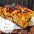 aちば's cooksnap of when they made パウンド型で♪あんこ食パン.
