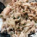 akk0san's cooksnap of when they made コンビニ弁当目指した★ねぎ塩豚カルビ★.