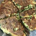 boobo56's cooksnap of when they made 粉一切不要!!オクラのお好み焼き♡♡.
