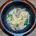 HIRO・K's cooksnap of when they made 我が家のスタミナ☆ジンギスカンうどん.