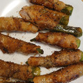 クック0DM125☆'s cooksnap of when they made 蒲焼のタレでウマウマオクラの豚肉巻き♪.