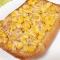 そらいろ猫's cooksnap of when they made 朝ごはん　缶・短こーんなツナマヨトースト.
