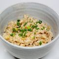N-Kanetaka's cooksnap of when they made セロリとじゃこの柚子こしょご飯。.