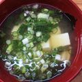 horseland's cooksnap of when they made 豆富とわかめ・九条ねぎの味噌汁.