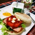 gomapon's cooksnap of when they made ベーコンと目玉焼きのマフィンサンド.