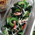 nosso's cooksnap of when they made 副菜に！ゴーヤとカニカマの健康酢の物.