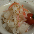 patamo's cooksnap of when they made 大根とかにかまの酢の物.