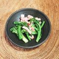 ｊｏｃｏｍｏｍｏｌａ's cooksnap of when they made 茎ブロッコリとベーコンのニンニク醤油炒め.
