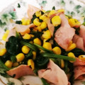 たかやす☆'s cooksnap of when they made ほうれん草とハムのバター炒め.