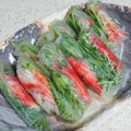 ariyuki97's cooksnap of when they made 豆苗とかにかまの生春巻き.