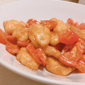 ちょこママ0623's cooksnap of when they made 簡単 鶏ささみとパプリカのオーロラ炒め.