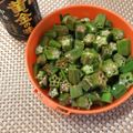 しゅい6's cooksnap of when they made オクラの焼肉のタレ和え.
