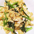 ellie21's cooksnap of when they made 小松菜の卵炒め♩.