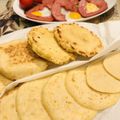 nopimoco's cooksnap of when they made お弁当や休日の朝食に！米粉のパンケーキ.