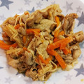 マーたん's cooksnap of when they made 簡単☆焼肉のタレで豚小間とキノコの炒め物.