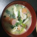 っっぱ's cooksnap of when they made ほうれん草とベーコンと卵のスープ.