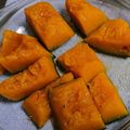 めい48's cooksnap of when they made お弁当に冷凍かぼちゃ♪電子レンジで簡単.