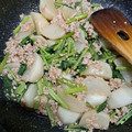 とりけらとっぷす's cooksnap of when they made かぶの鶏そぼろあんかけ.