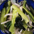 桜8NDA5O☆'s cooksnap of when they made 簡単♪もやしと小松菜のナムル.