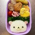 Chaaa_room's cooksnap of when they made コリラックマのおにぎり✿キャラ弁.