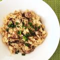 yaburie's cooksnap of when they made 炊飯器で♪チキン＆きのこの炊込みピラフ♪.