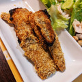 A子／平日のおやつ's cooksnap of when they made 揚げないで作るよ！イワシのフライ.