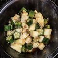 虹鳩猫美's cooksnap of when they made 山芋（長芋）オクラのすだち醤油和え.