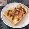 nomi52's cooksnap of when they made なんちゃって。お好み焼き風味トースト.
