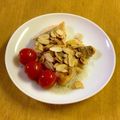 TamaZun's cooksnap of when they made ぽん酢で美味しい鮭ムニエルアーモンド添え.