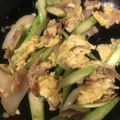 ディナーカレー's cooksnap of when they made 簡単！アスパラベーコンの卵炒め【お弁当】.