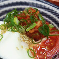 えりたそーん's cooksnap of when they made 簡単おつまみ☆トマトキムチに温玉のせて♪.