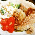 じんとっと's cooksnap of when they made 【病院】カレイ竜田揚げ【給食】.