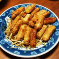 よしゴンクス's cooksnap of when they made 長いもの豚肉巻.