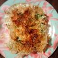 inLondon's cooksnap of when they made ジャガ芋とキャベツのお好み焼き風トースト.