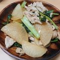 夜盗エメラルド's cooksnap of when they made あっさり小松菜大根豚肉炒め＊.