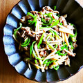 kebeibiko's cooksnap of when they made 豚こま肉で★筍とピーマンの炒めもの.