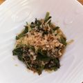 horseland's cooksnap of when they made パパッとつるむらさきのおひたし〜♪.