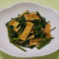 みかかめ's cooksnap of when they made 空心菜と油揚げの煮浸し.