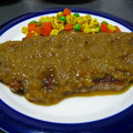 お気楽奥さん's cooksnap of when they made 新玉ねぎで♪うま旨『ステーキソース』.